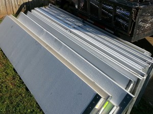 Garage Door Sections to be Recycled